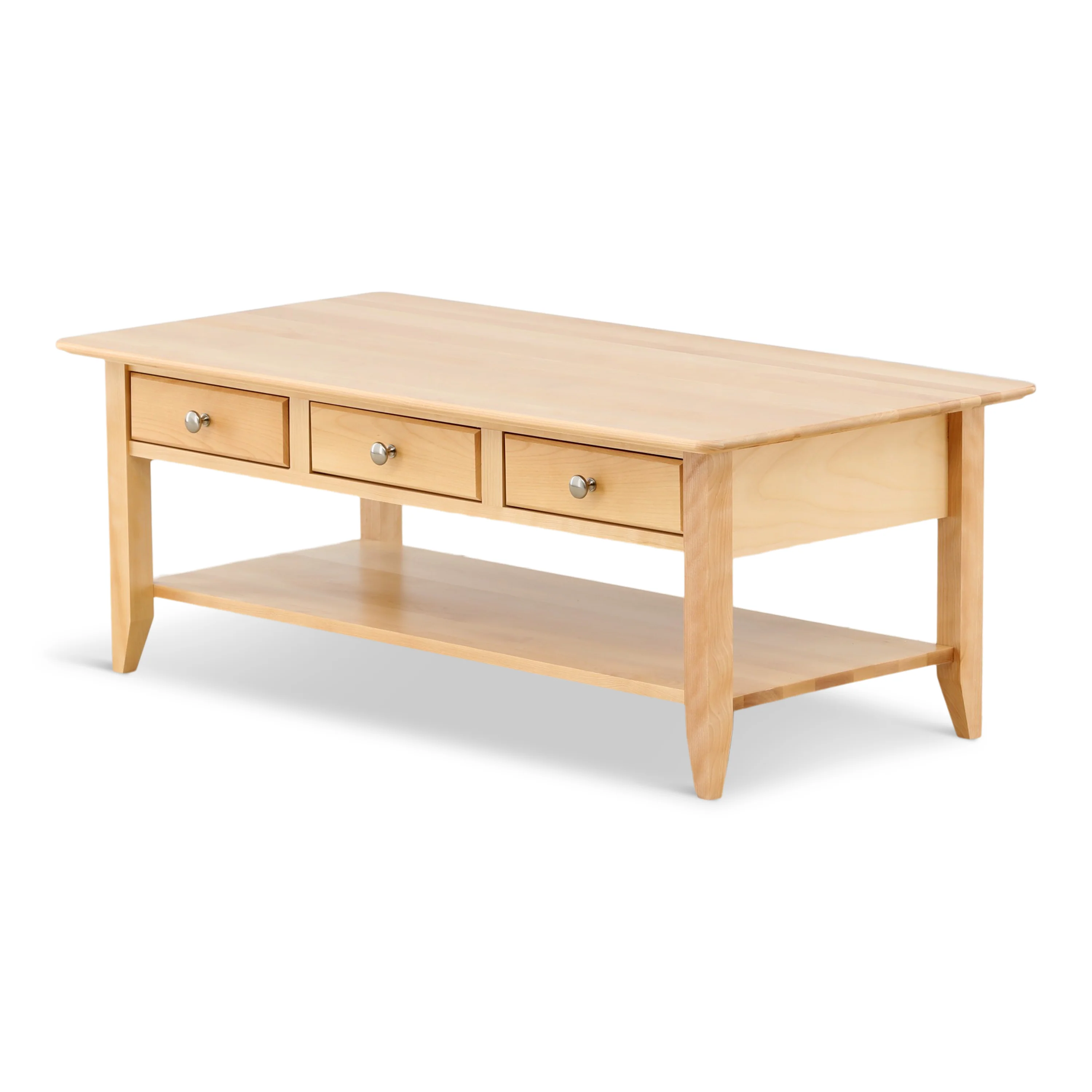 Stratford Cocktail Table with Drawer and Shelf