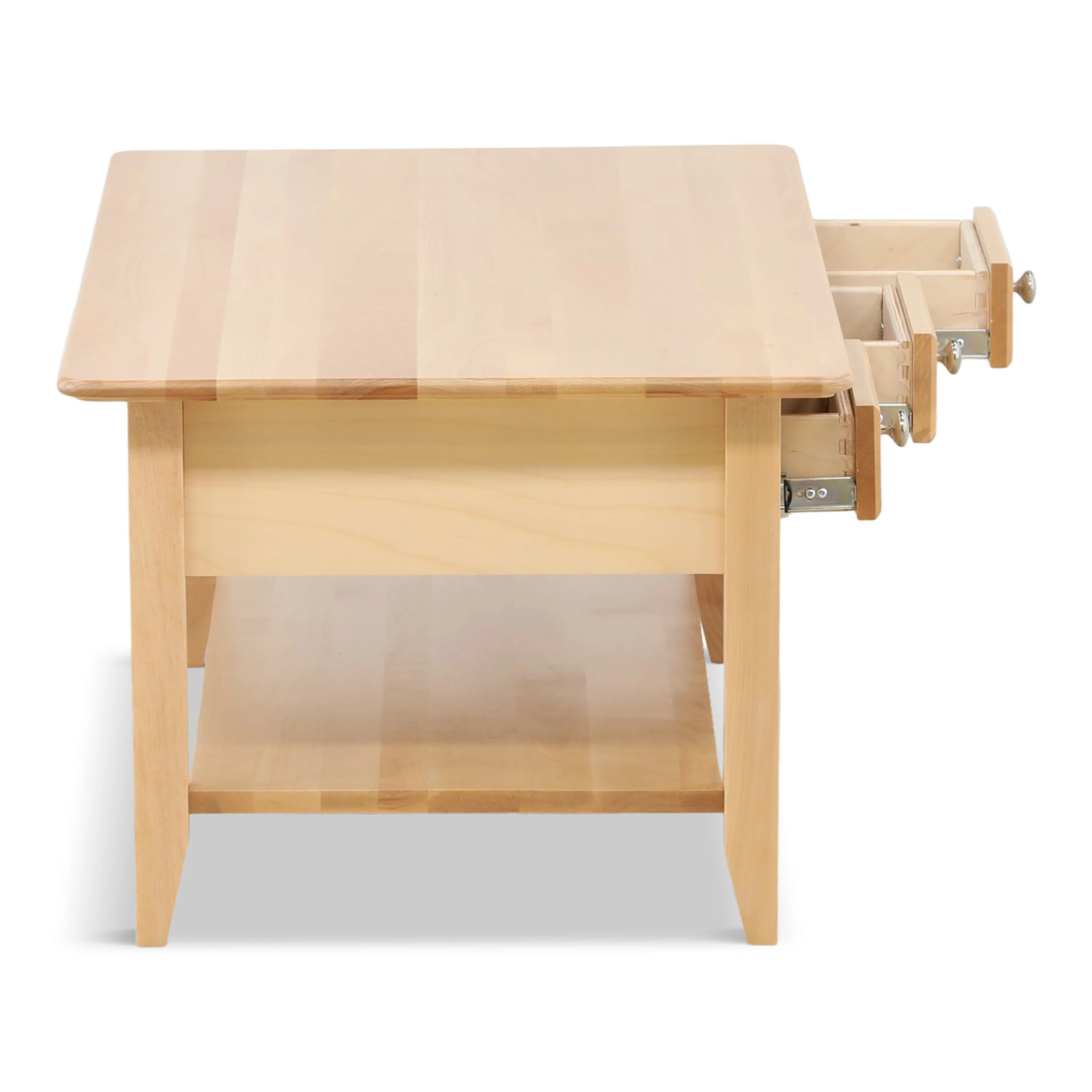 Stratford Cocktail Table with Drawer and Shelf