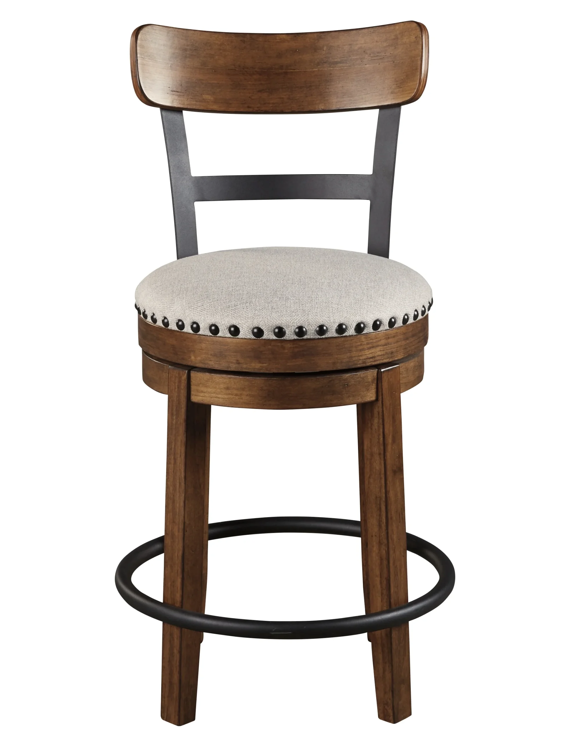 93-ashley-valebeck-counter-height-upholstered-swivel-bar-stool-with-contoured-back-1.webp Ashley Valebeck Counter Height Upholstered Swivel Bar Stool with Contoured Back