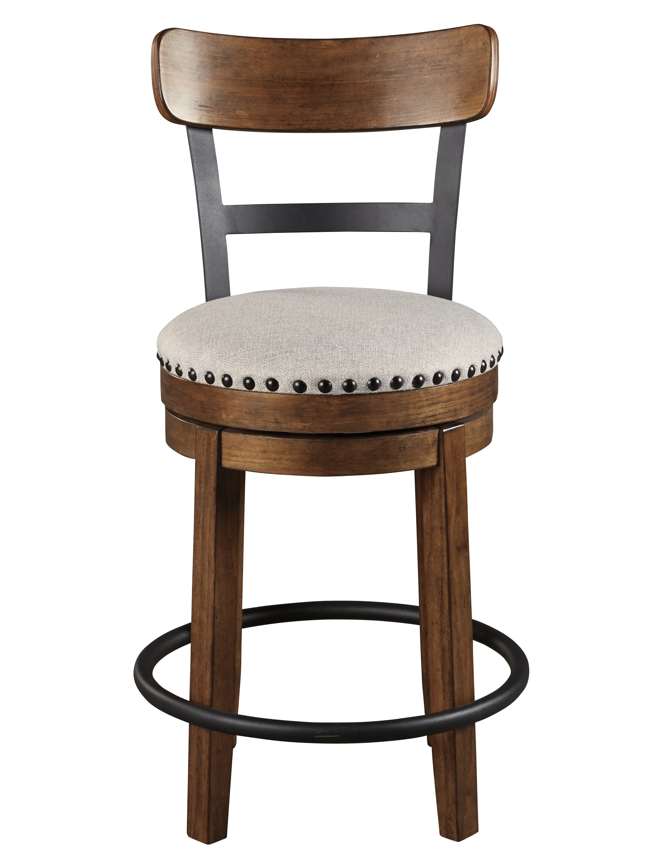 93-ashley-valebeck-counter-height-upholstered-swivel-bar-stool-with-contoured-back-1.webp Ashley Valebeck Counter Height Upholstered Swivel Bar Stool with Contoured Back
