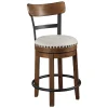93-ashley-valebeck-counter-height-upholstered-swivel-bar-stool-with-contoured-back-3.webp Ashley Valebeck Counter Height Upholstered Swivel Bar Stool with Contoured Back