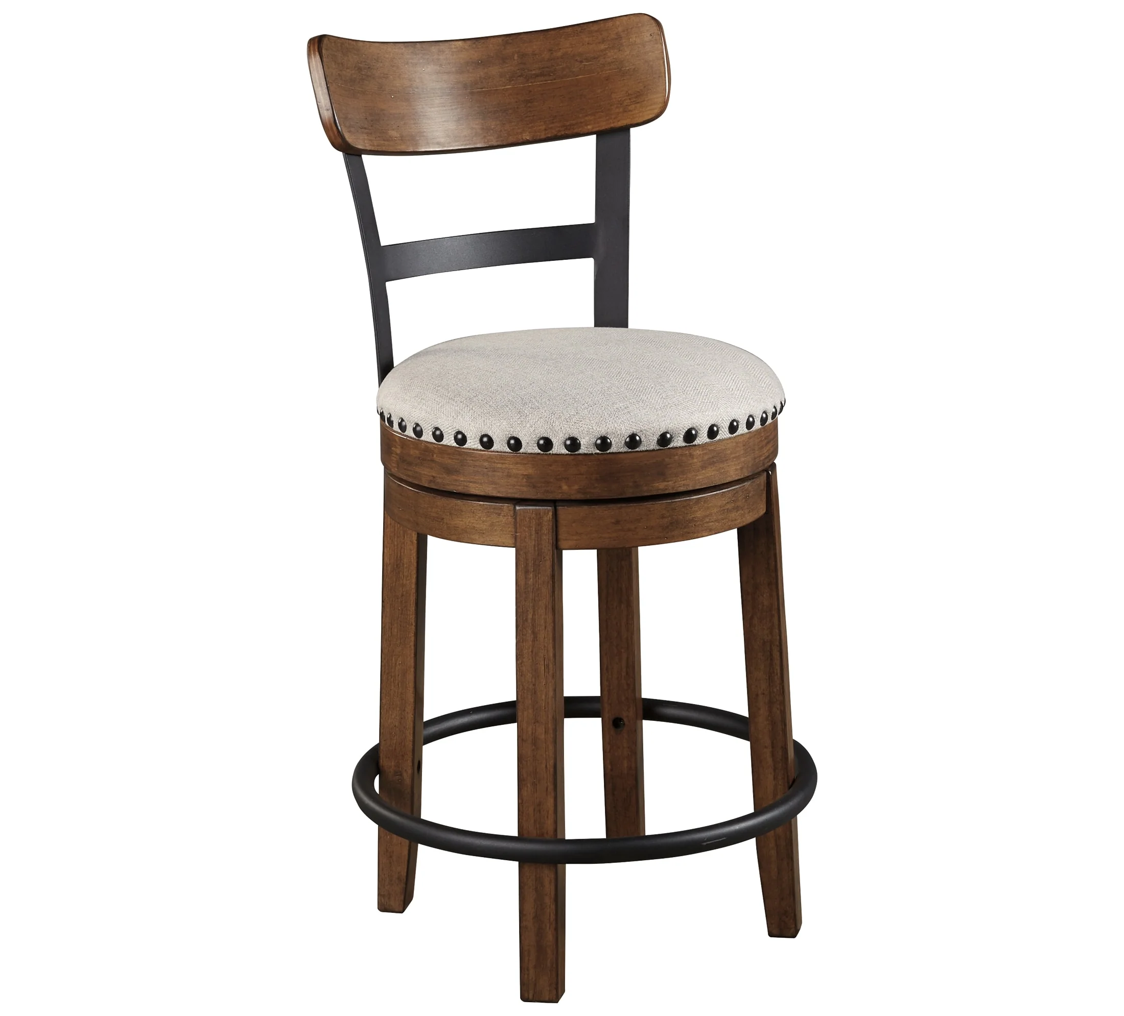 93-ashley-valebeck-counter-height-upholstered-swivel-bar-stool-with-contoured-back-3.webp Ashley Valebeck Counter Height Upholstered Swivel Bar Stool with Contoured Back