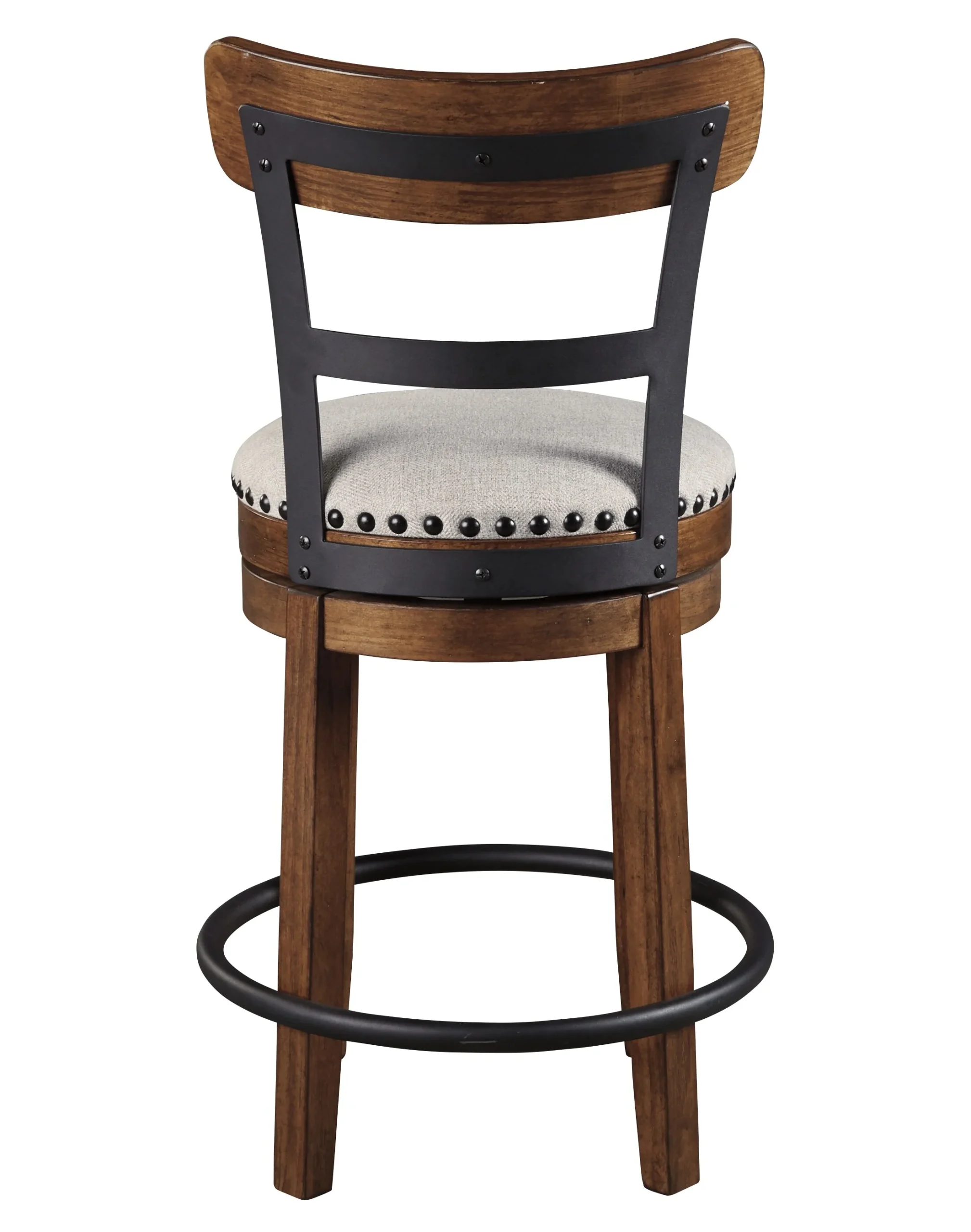 93-ashley-valebeck-counter-height-upholstered-swivel-bar-stool-with-contoured-back-4.webp Ashley Valebeck Counter Height Upholstered Swivel Bar Stool with Contoured Back
