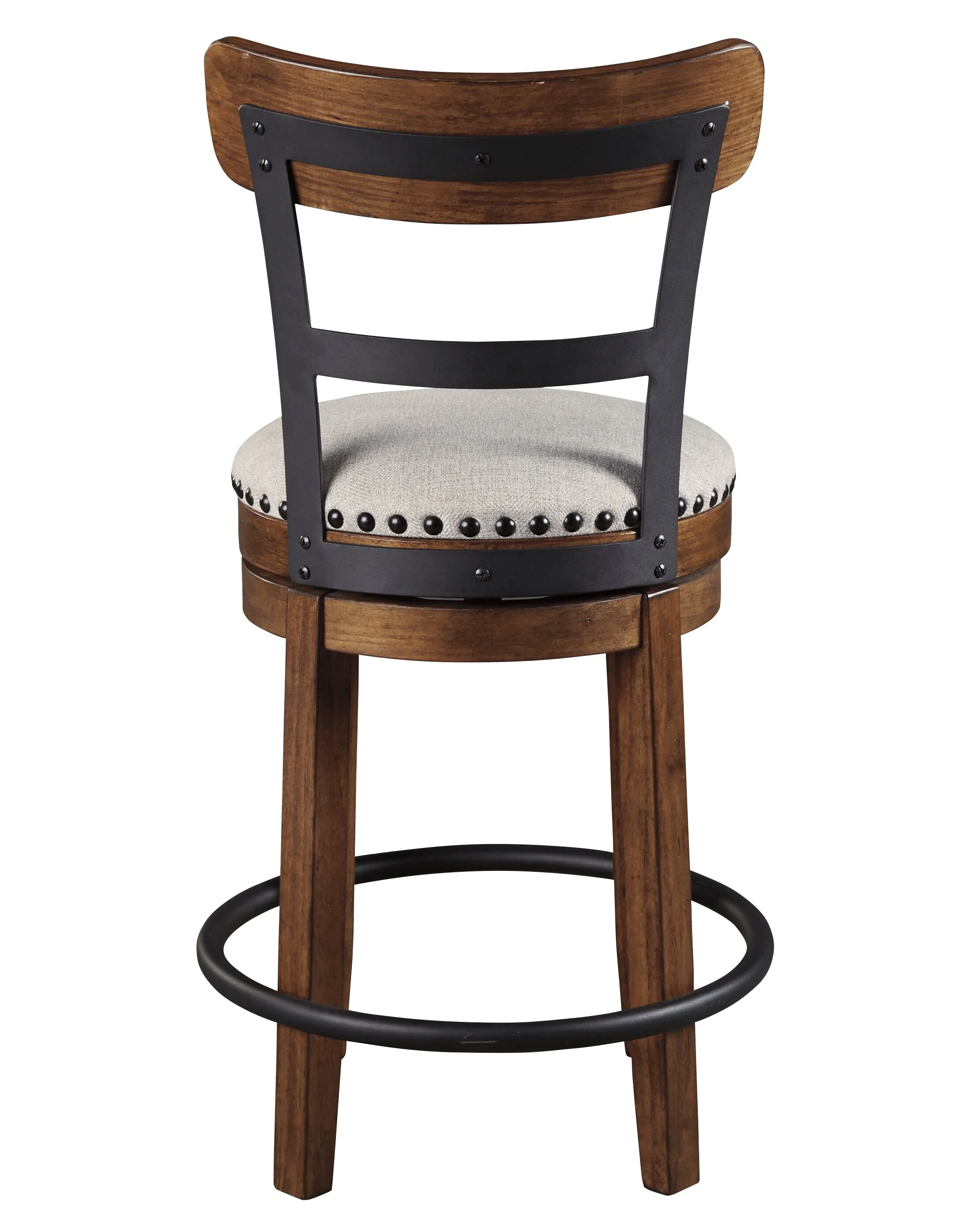 93-ashley-valebeck-counter-height-upholstered-swivel-bar-stool-with-contoured-back-4.webp Ashley Valebeck Counter Height Upholstered Swivel Bar Stool with Contoured Back